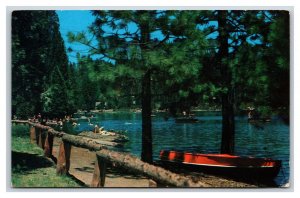 View of Lake PinecrestCalifornia CA Chrome Postcard S23