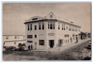 Daytona Beach Florida FL Postcard Pier Hotel Building Exterior Roadside c1940's