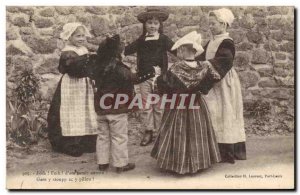 Old Postcard Folklore Children UK