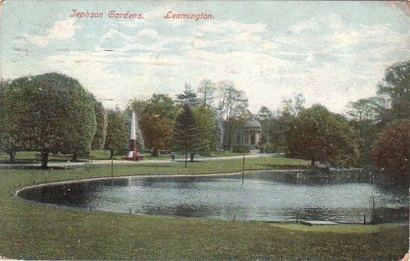 Postcard Jephson Gardens Leamington UK