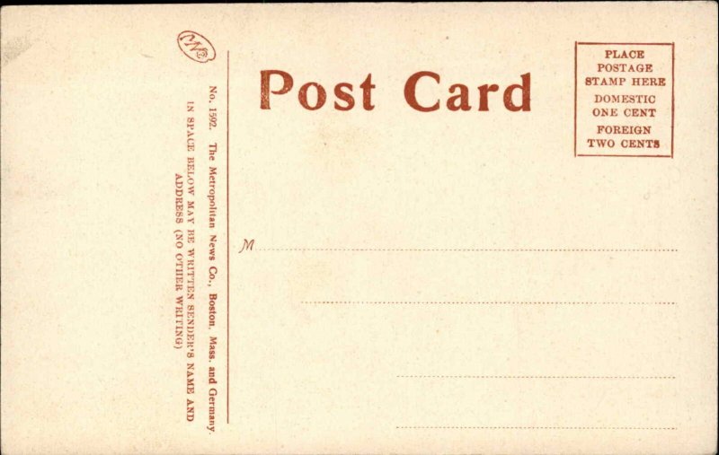 BEVERLY MA Cabot Street Scene STOREFRONTS c1910 Postcard