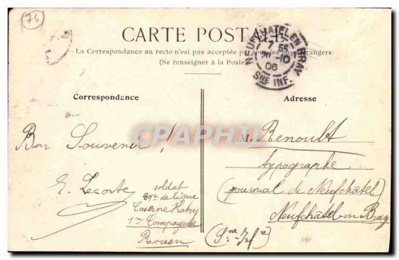 Old Postcard Remembrance Rouen