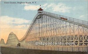 Giant Coaster Brighton Beach, NY, USA Amusement Park 1915 