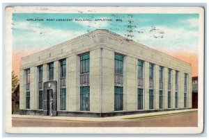 1932 Post Crescent Building Appleton Wisconsin WI Antique Vintage Postcard