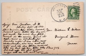 RPPC Crystal Cascade Jackson NH Postcard H24