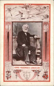 Henry Wadsworth Longfellow Poet American History JJ Austen Pub. c1910 Postcard