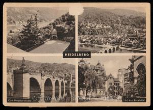 Heidelberg - Karl-Theodor-Brucke, Hof der Burgruine