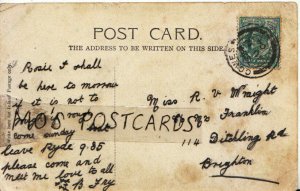 Genealogy Postcard - Wraight - 114 Ditchling Road - Brighton - Ref 6681A