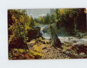 Postcard First Falls Copper Falls Northern Wisconsin Post Office Mellen WI USA