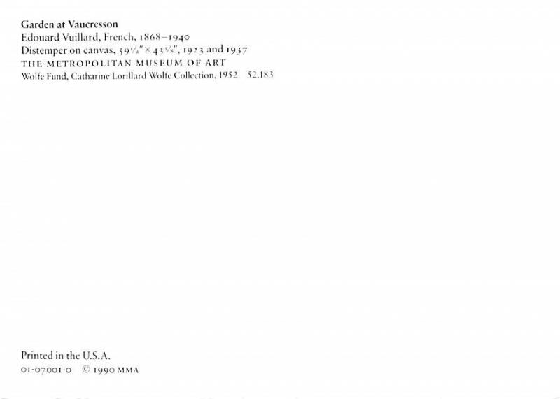 Garden at Vaucresson - French