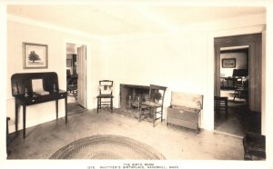 Vintage Postcard 1910's The Birth Room Whittier's Birthplace Haverhill Mass. MA