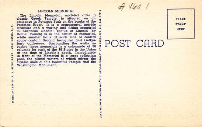 Lincoln Memorial, Washington, DC - Linen