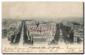 Paris Old Postcard Panorama of Paris General view