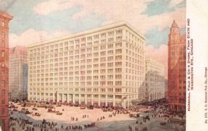 MARSHALL FIELD & CO. STORE CHICAGO ILLINOIS ADVERTISING POSTCARD (c. 1910)