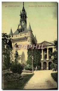 Old Postcard Toulouse Dungeon and Theater du Capitole