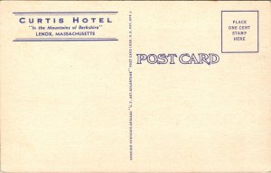 Postcard Curtis Hotel in Lenox, Massachusetts