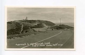 Point Loma CA Light House Lighthouse RPPC Real Photo Postcard