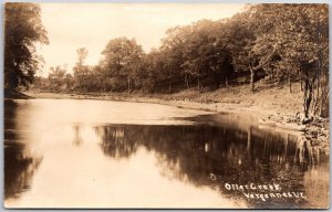 Otter Creek Vergennes VT River Boating Canoeing Water Adventure RPPC Postcard