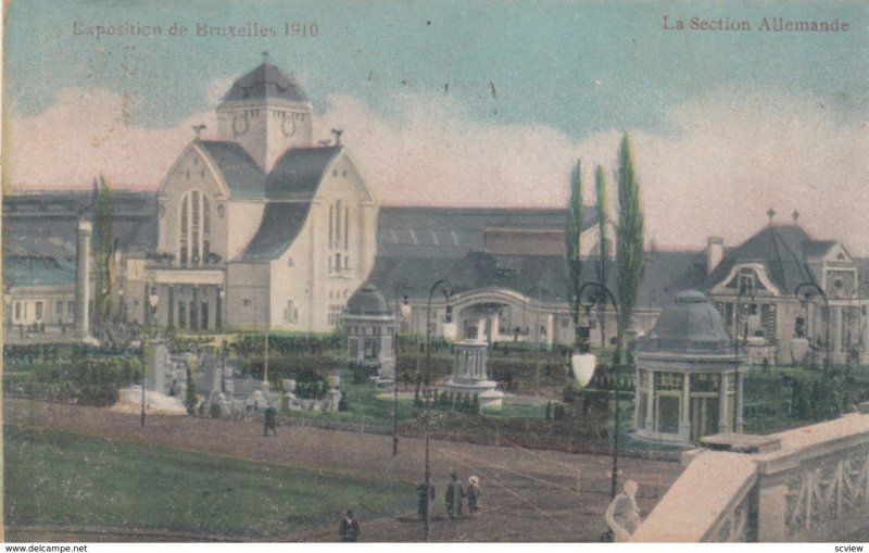 BRUSSELS , Belgium , Exposition 1910 ; La Section Allemande