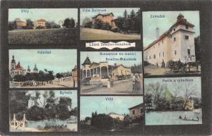 Smecno Czech Republic Sternberk Lazne Multiview Antique Postcard J69364