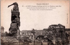 World War 1 Guerre 1914-1917 Albert Basilique Army WW1 Postcard C137
