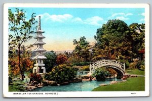 Hawaiian Postcard - Moanalua Tea Gardens - Honolulu, Hawaii