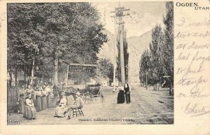 Ogden Canyon Hermitage OGDEN Street Scene Utah 1905 Albertype Vintage Postcard