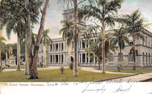 Court House Honolulu Hawaii 1908 Private Mailing Card postcard