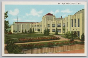 State View~Helena Montana~High School~Vintage Postcard