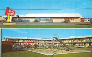 Alexandria, MN Minnesota  VIKING MOTEL  Restaurant~Playground  ROADSIDE Postcard