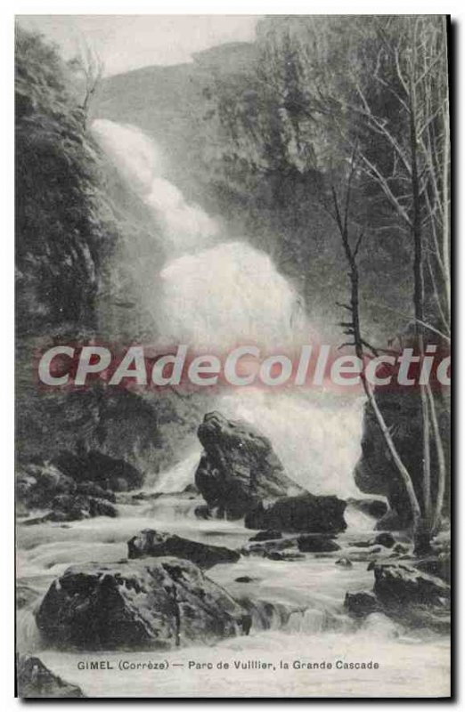 Postcard Old Gimel Vuillier Park La Grande Cascade