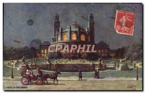 Paris - The Trocadero - Illustration Old Postcard