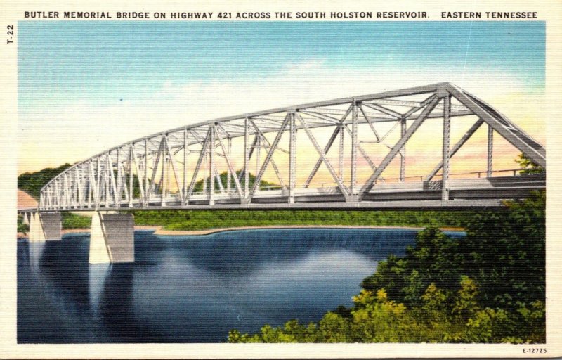 Tennessee Butler Memorial Birdge On Highway 412 Across The South Holston Rese...