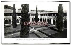 Old Postcard Batalha Mosteiro Cloister e Jardim D Afanso