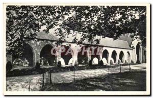 Old Postcard Maredsous Abbey Cloister outside