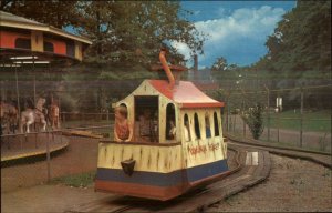 Cleveland Zoo Toonerville Trolley Carousel Merry-Go-Round Postcard 