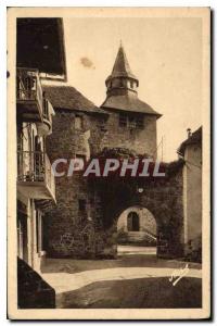 Postcard Correze Old Gate and the Old Church