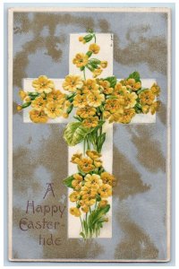 Baltimore MD Postcard Easter Holy Cross Flowers Winsch Back Embossed 1909 Posted