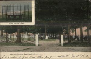 Saybrook CT Cypress Cemetery c1905 Postcard