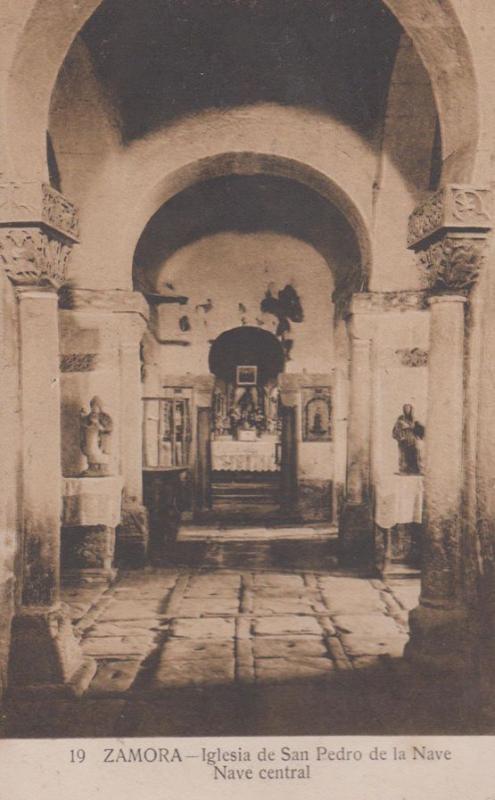 Zamora Nave San Pedro Church Antique Spanish Postcard