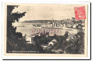 Menton Old Postcard View from Garavan