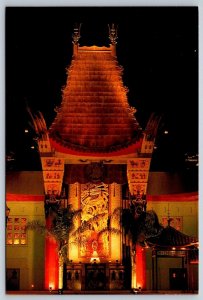 Chinese Theater Entrance The Great Movie Ride 1988 Disney MGM Studios Postcard