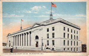 Wilmington Delaware City Hall Court House Antique Postcard K90781