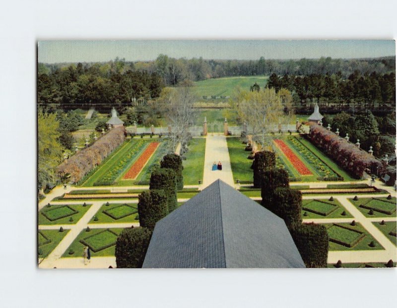 Postcard Ballroom Garden Governor's Palace, Williamsburg, Virginia