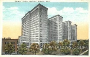 General Motors Bldg - Detroit, Michigan MI Postcard