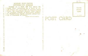 Missouri State Capitol Jefferson City, Missouri, USA Postcard