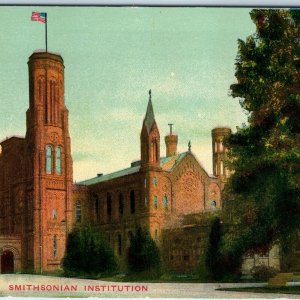 c1910s Washington D.C Smithsonian Institution Building Unposted Litho Photo A222