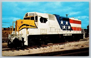 Railroad Locomotive Postcard - Illinois Central Railroad #1776