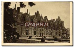 Old Postcard Josselin Facade Inner du Chateau