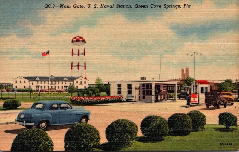 Florida Green Cove Springs Main Gate U S Naval Station Curteich